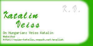 katalin veiss business card